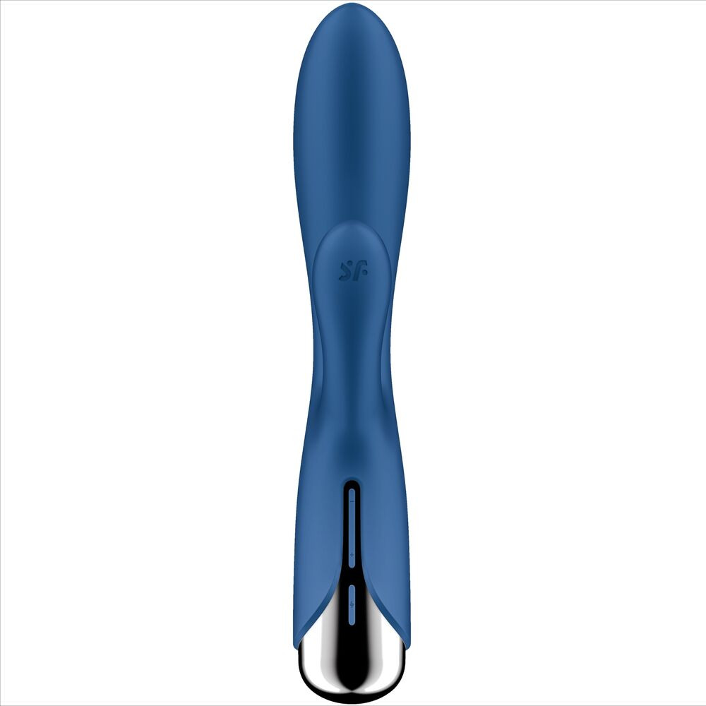 Vibrator iepure cu 12 programe de vibrații intense Satisfyer Spinning Rabbit 1, blue (20cm) - 2 | YEO