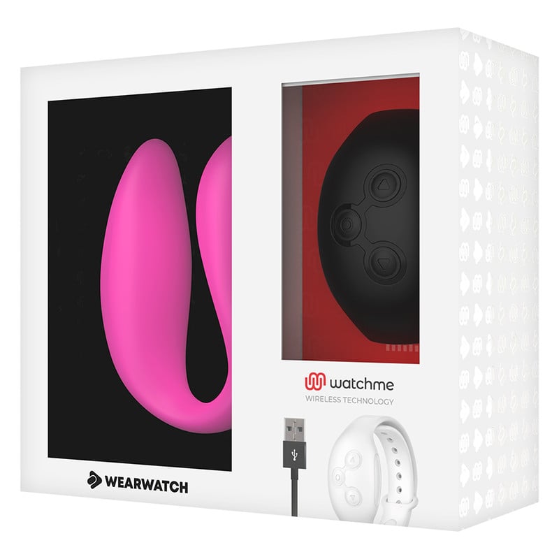 Vibrator inteligent Wearwatch - Watchme Dual Technology Vibrator Fuchsia/Azabache