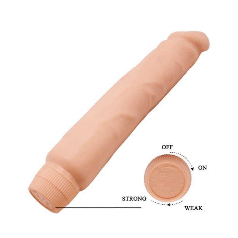 Vibrator mare cu aspect realist si vibratii Jack Realistic 25cm - 1 | YEO