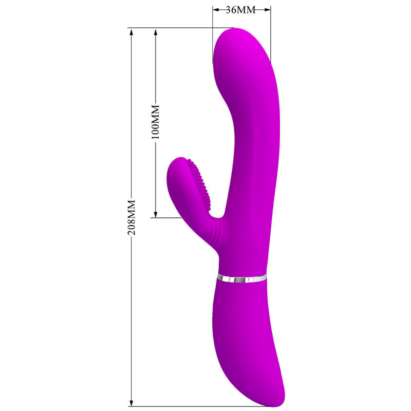 Vibrator pentru clitoris si pentru punctul G Pretty Love Clitoris Vibrator (20.8cm) - 3 | YEO