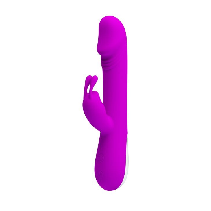 Vibrator rabbit elegant din silicon si cu 30 functii de vibratii si pulsatii Pretty Love Robert, 21cm - 1 | YEO