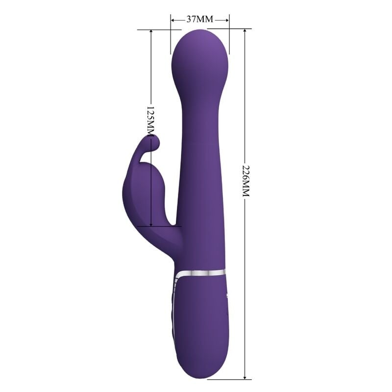 Vibrator rabbit multifuncțional 3 în 1 Pretty Love Dejon - 3 | YEO