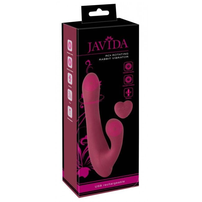 Vibrator rabbit rotativ cu 2 motoare Javida Rotating Rabbit Vibrator (20.6cm)