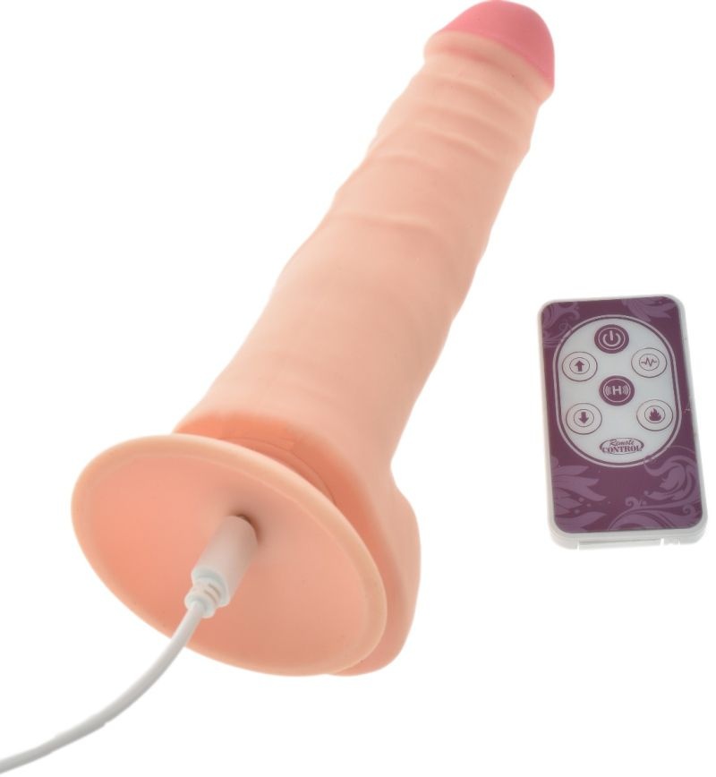 Vibrator realist cu 3 functii: vibratii, rotatii si incalzire All-in-One, Vibratii-Rotatii-Incalzire (19cm) - 3 | YEO