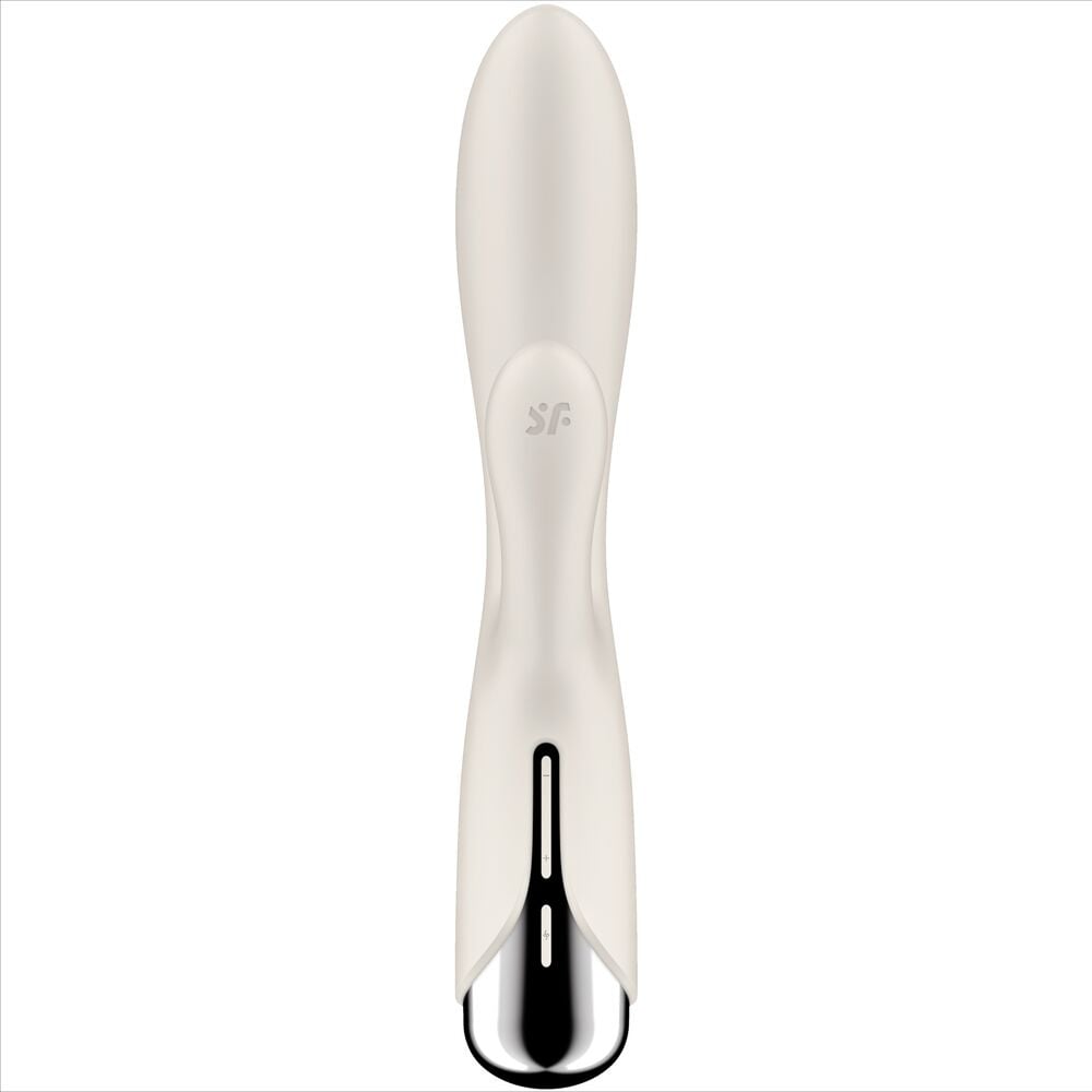 Vibrator rotativ cu stimulare punct G si clitoris Satisfyer Spinning Rabbit 1 Beige - 1 | YEO