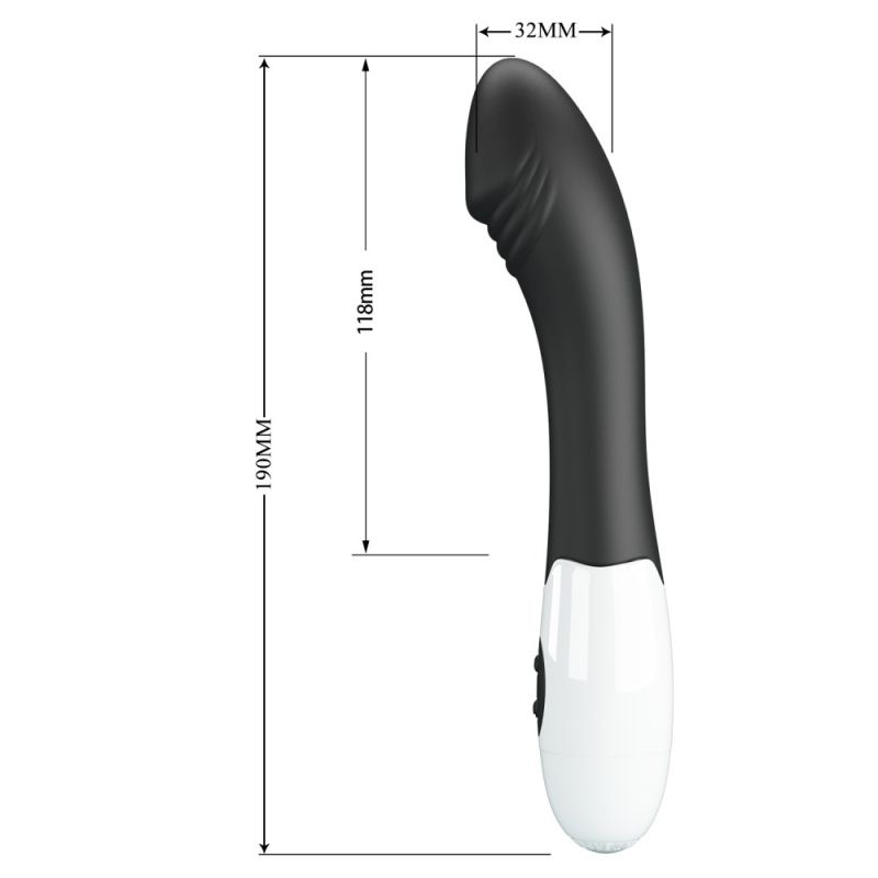 Vibrator Silicon Pretty Love Elemental Black - 1 | YEO