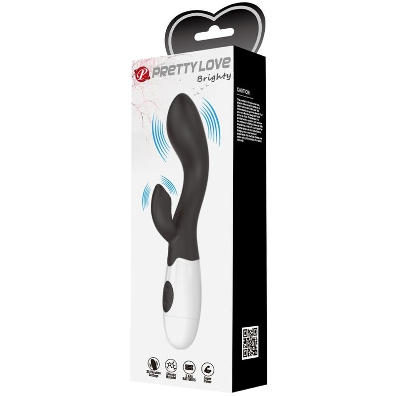 Vibrator stimulator punct G si clitoris Pretty Love - Brighty G-Spot Vibrator Negru