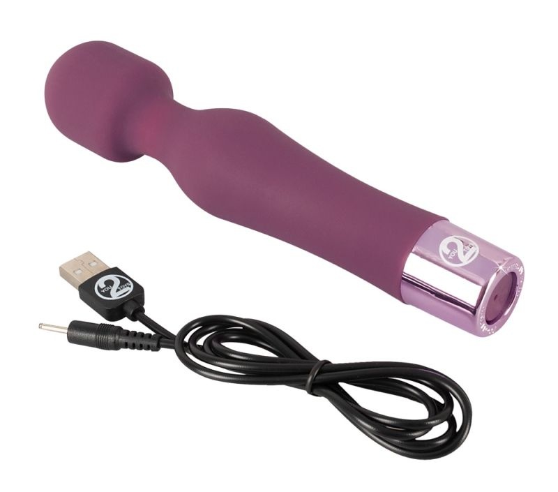 Vibrator Wand 15 moduri de vibratie Elegant Vibe (18,4 cm) - 2 | YEO