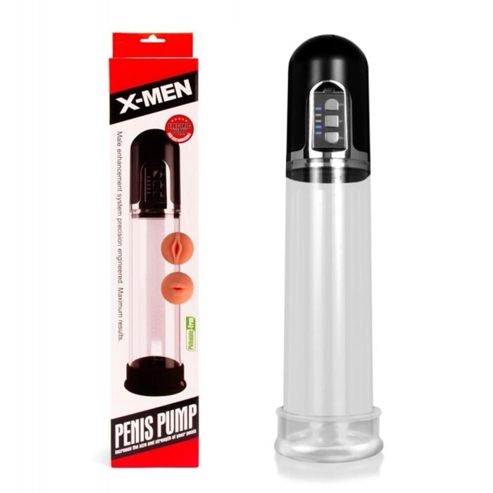 X-MEN Pompa Penis cu vibratii -Reincarcabil USB - 1 | YEO