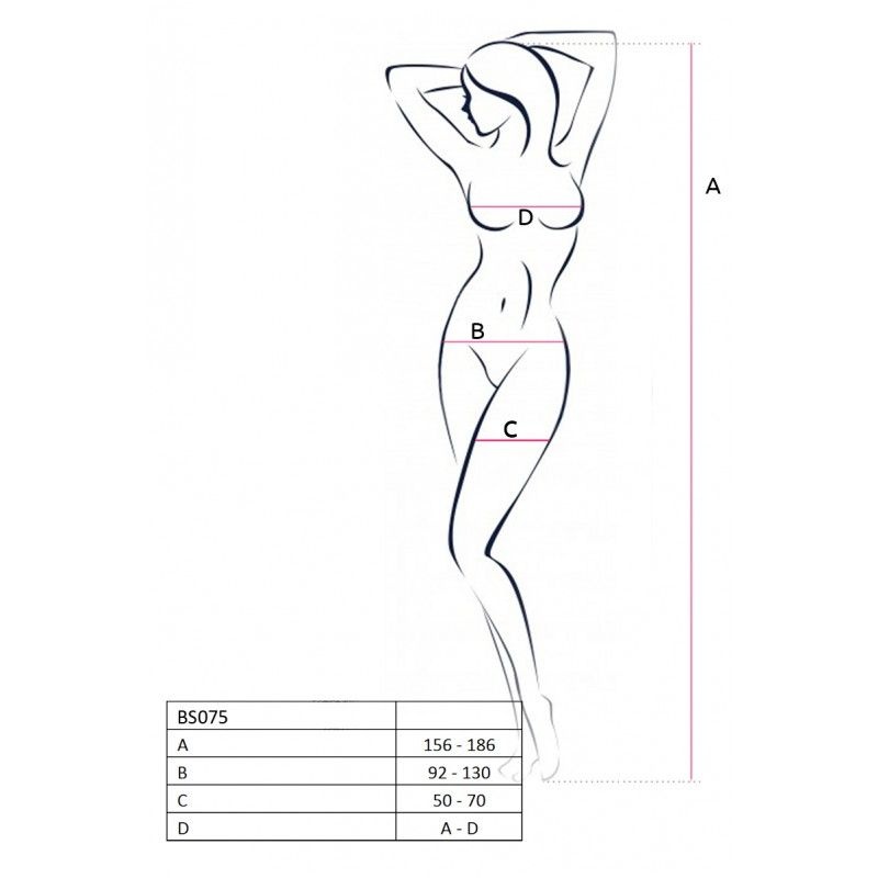 Catsuit sexy din plasa elastica cu ochiuri mari Mesh Bodystocking with Large Mesh, black - S/L - 1 | YEO