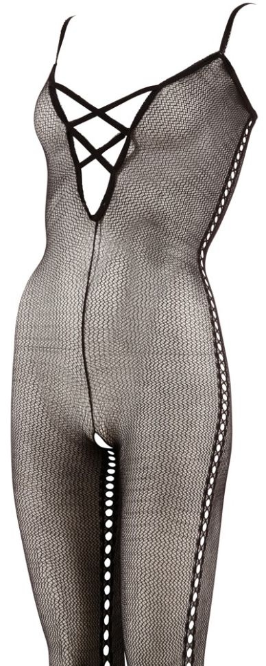 Catsuit with lacing, black - 2XL/3XL - 1 | YEO