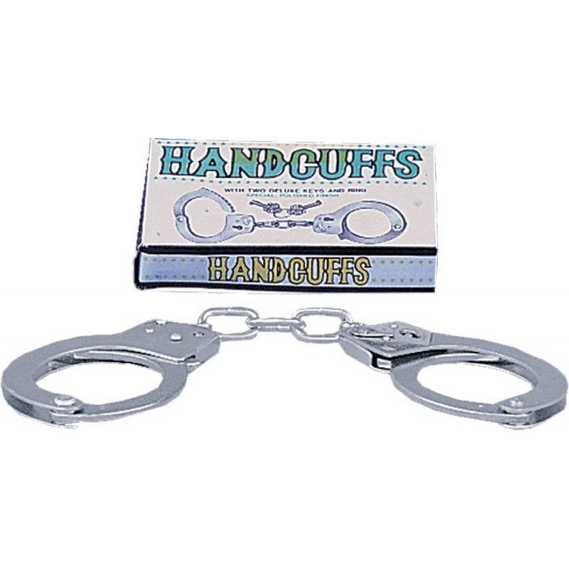 Catuse metalice Large Metal Handcuffs with Keys - 1 | YEO