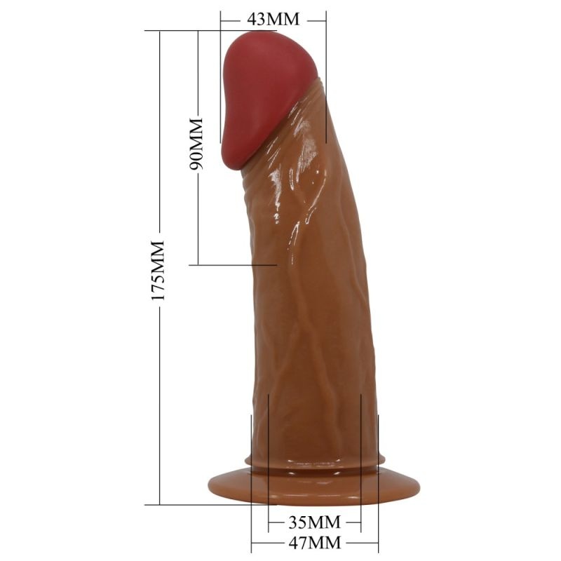 Centura Penis Pretty Love Stark Brown cu vibratii