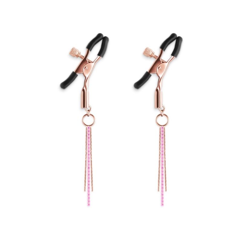 Clemele ajustabile pentru mamelon Bound - Nipple Clamps - D3 - Rose Gold - 2 | YEO