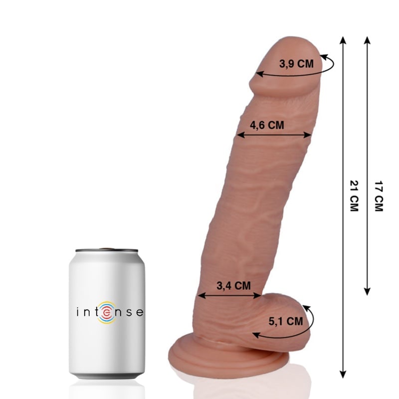 Dildo cu aspect natural de penis 21 cm lungime x 4.6 cm diametru Mr Intense