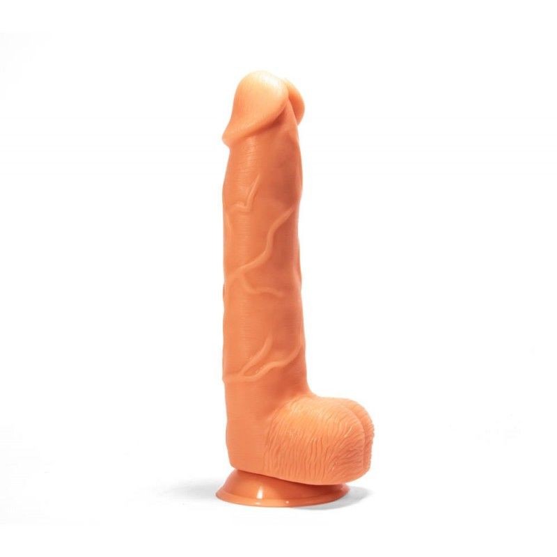 Dildo de mari dimensiuni cu ventuza X-MEN Devine’s Cock Flesh 33cm x 6cm - 1 | YEO