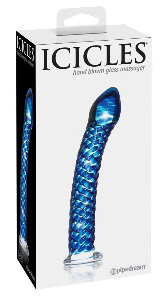 Dildo din sticla suflata manual Glass dildo No. 29 (19cm)