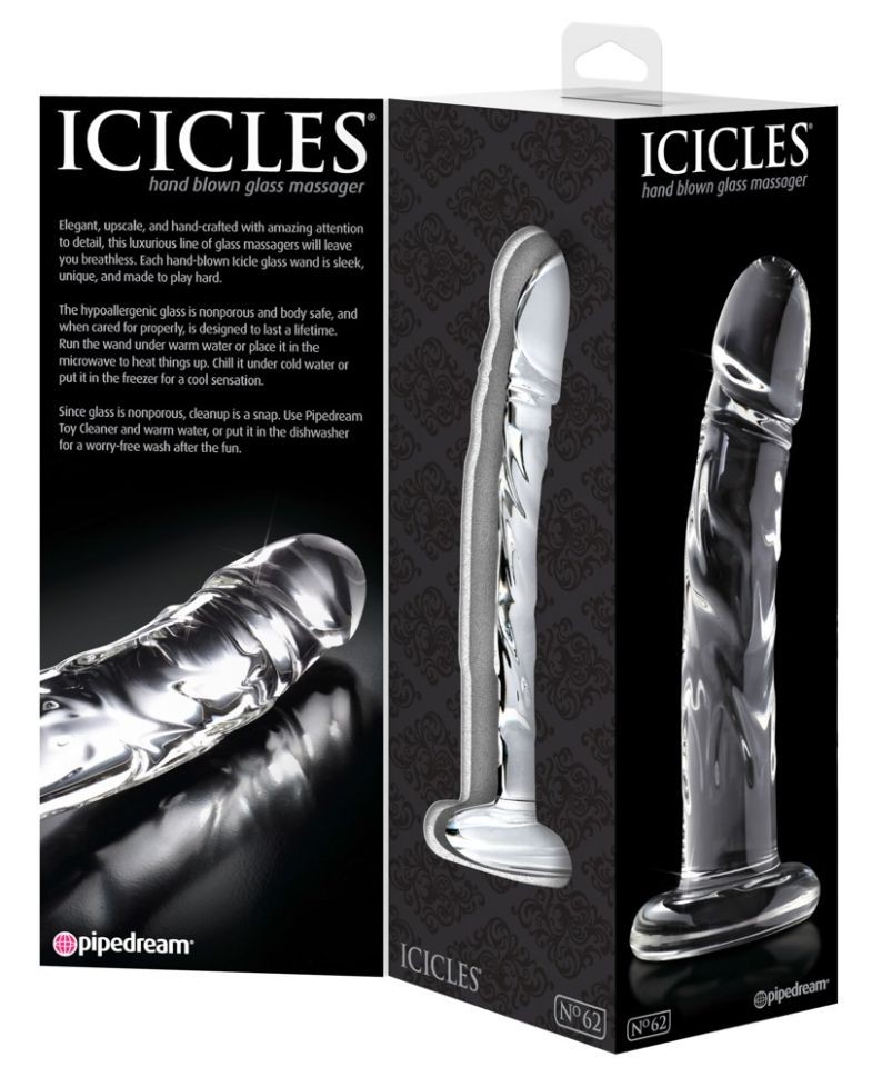 Dildo din sticla suflata manual Glass Dildo No. 62 (18cm) - 2 | YEO