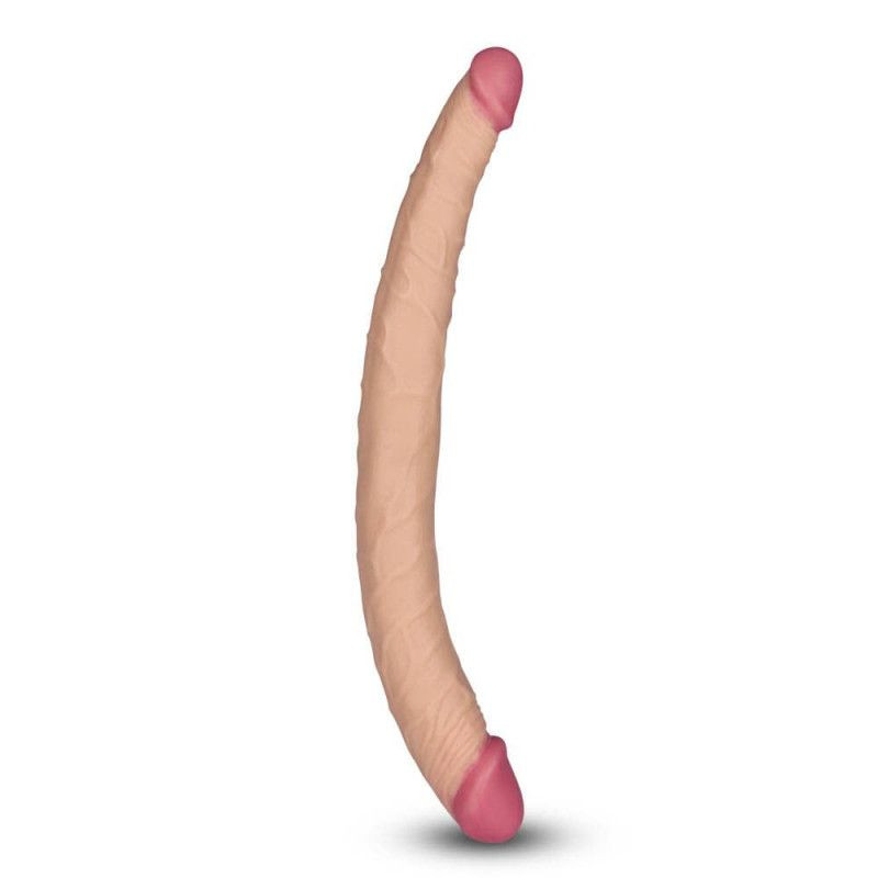 Dildo lung cu 2 capete realiste Lady-killer Tapered Double Penetration 35cm