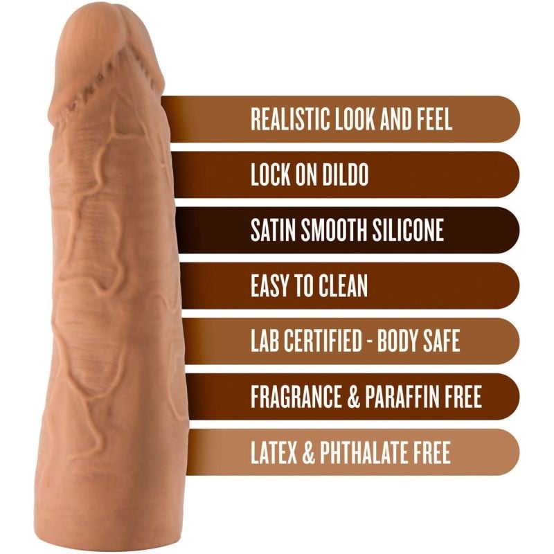 Dildo realist din silicon THE REALM REALISTIC LOCK ON DILDO 17.5cm - 1 | YEO