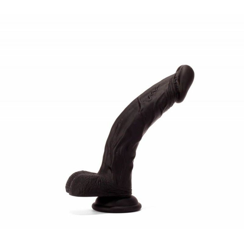 Dildo realistic cu ventuza X-MEN Silicone Dildo Black 20cm