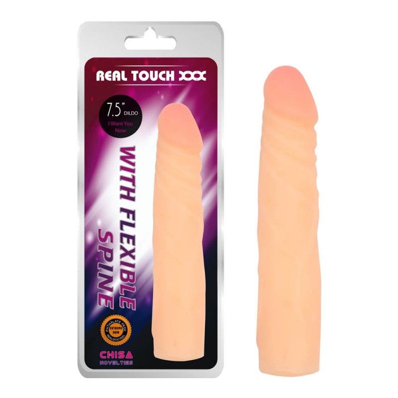 Dildo realistic flexibil Real Touch XXX With Flexible Spine Dildo 17cm