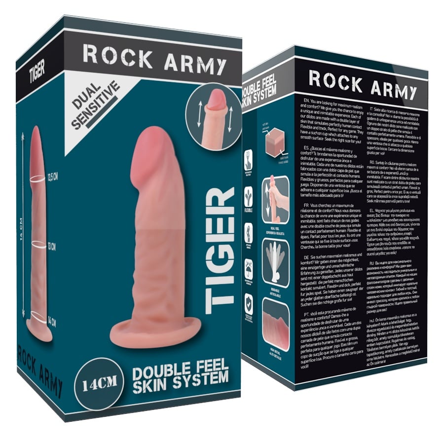 Dildo realistic The Dual Density Tiger 14 cm x 4.46cm