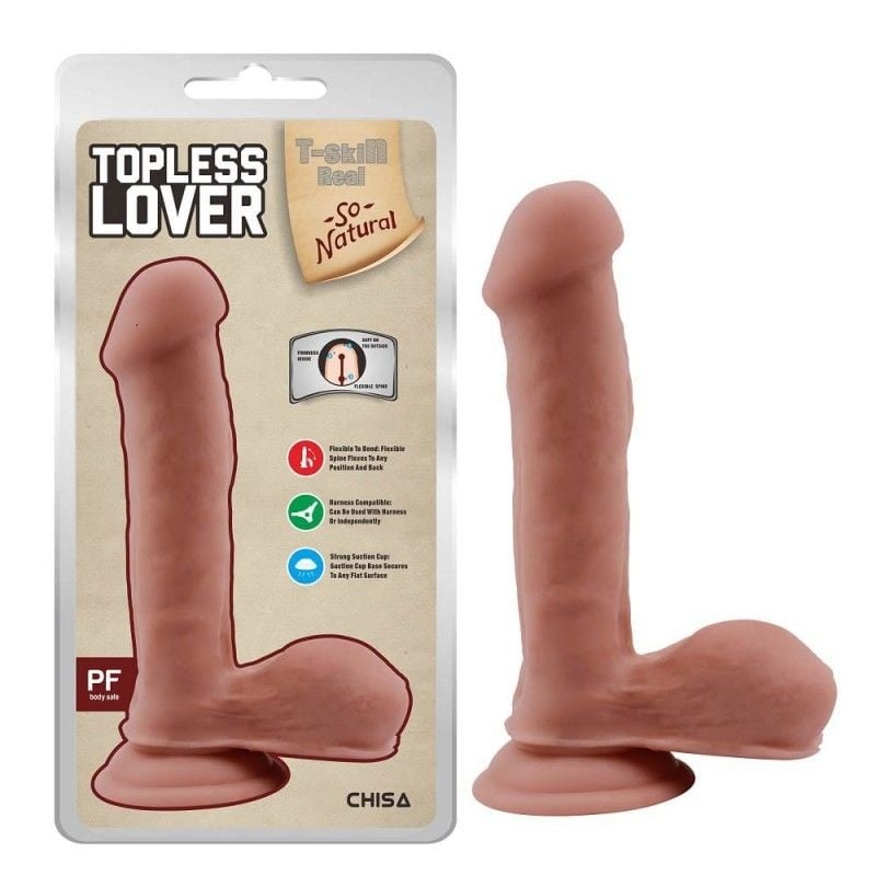 Dildo Topless Lover-Flesh 19cm - 1 | YEO