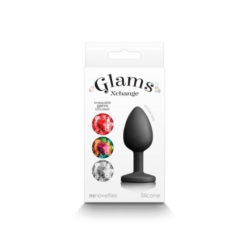 Dop anal Glams Xchange - Heart - Medium (8.1cm)