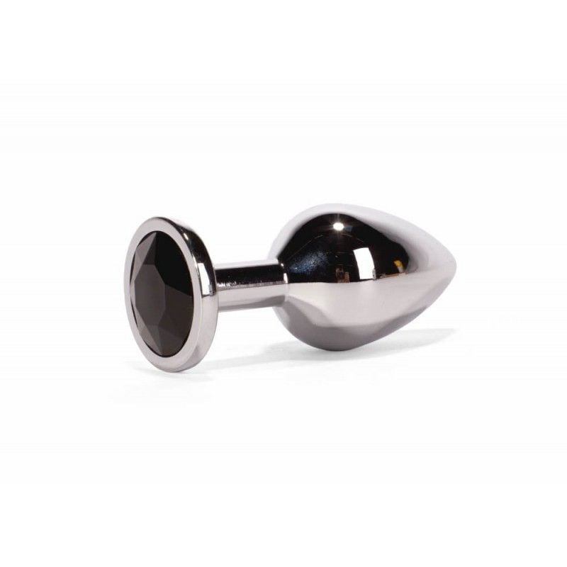 Dop anal mediu cu piatra pretioasa Mediu Secret Shine Metal Butt Plug (8.4cm)