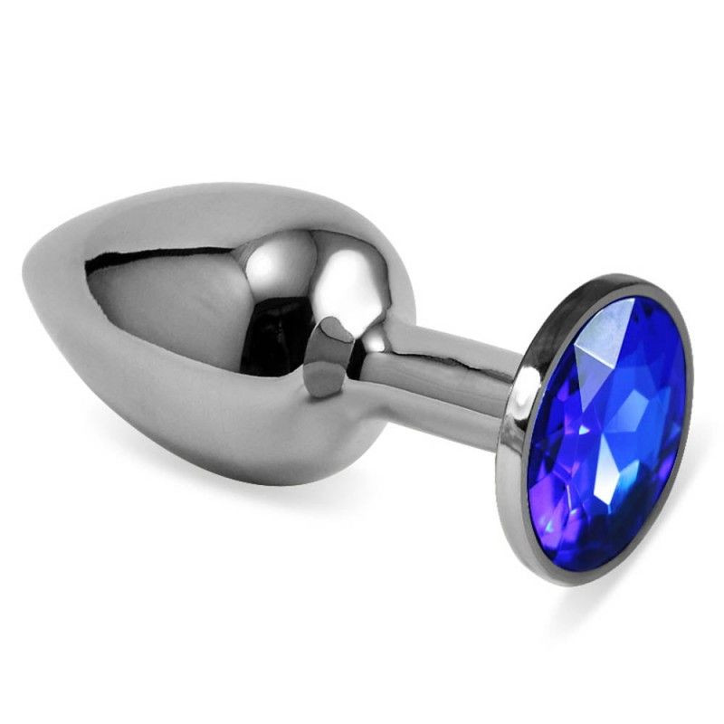 Dop anal metalic Small Rosebud Classic Metal Plug Dark Blue