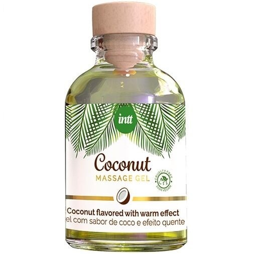 Gel de masaj cu un gust și o aromă dulce de cocos INTT Massage Gel Vegan Coconut - 1 | YEO