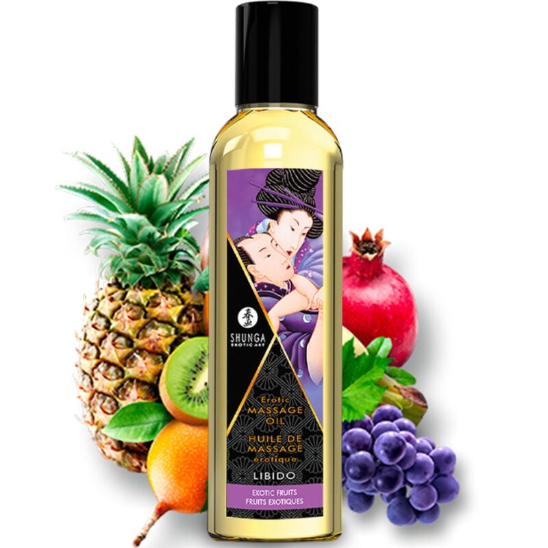 Kit masaj erotic pentru cupluri Shunga - Fruity Kisses Collection Kit