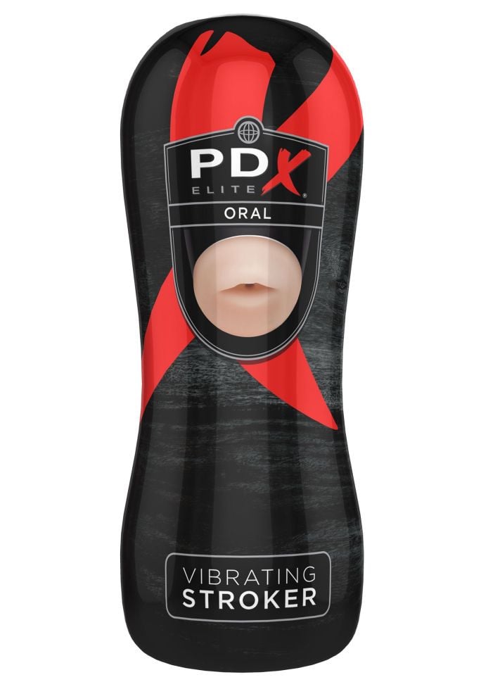 Masturbator cu vibratii Vibrating Stroker Oral - 1 | YEO