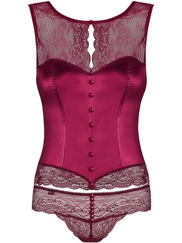 Miamor Corset & thong, Obsessive, ruby - L/XL - 1 | YEO