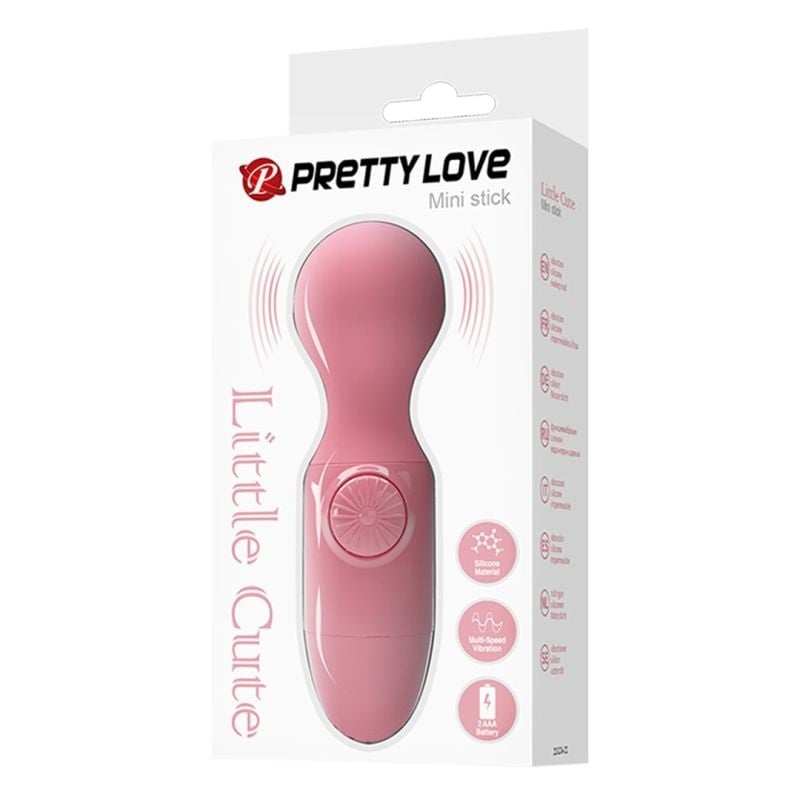 Mini aparat de masaj Wonder Mini stick PRETTY LOVE MINI STICK PINK (12cm)