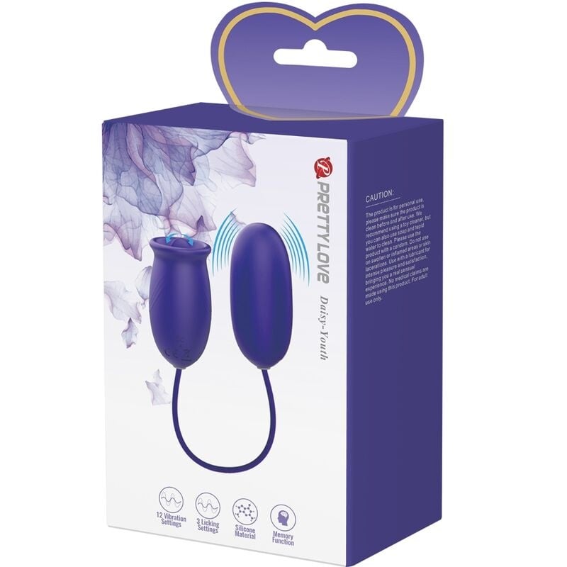 Ou si limba vibratoare 12 functii de vibrare Pretty Love Daisy - Youth- Reincarcabil