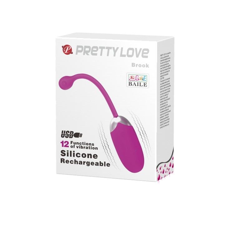 Ou vibrator cu 12 functii de vibratie PRETTY LOVE BROOK