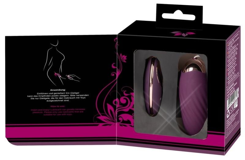 Ou vibrator cu telecomandă si o textura canelata stimulativa Javida Shaking Love Ball - 3 | YEO