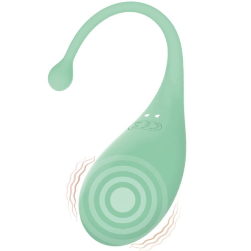 Ou vibrator inteligent Palpitation Vibrating Egg Adrien Lastic culoare Verde - 1 | YEO