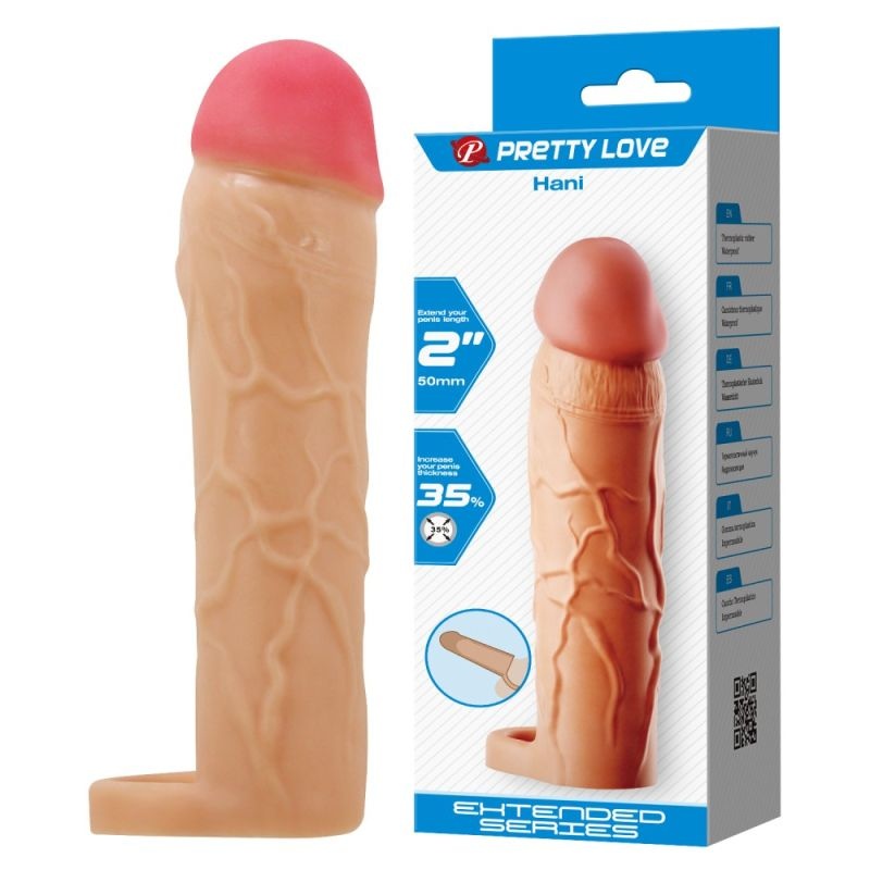 Prelungitor penis Pretty Love Hani + 5cm cu inel