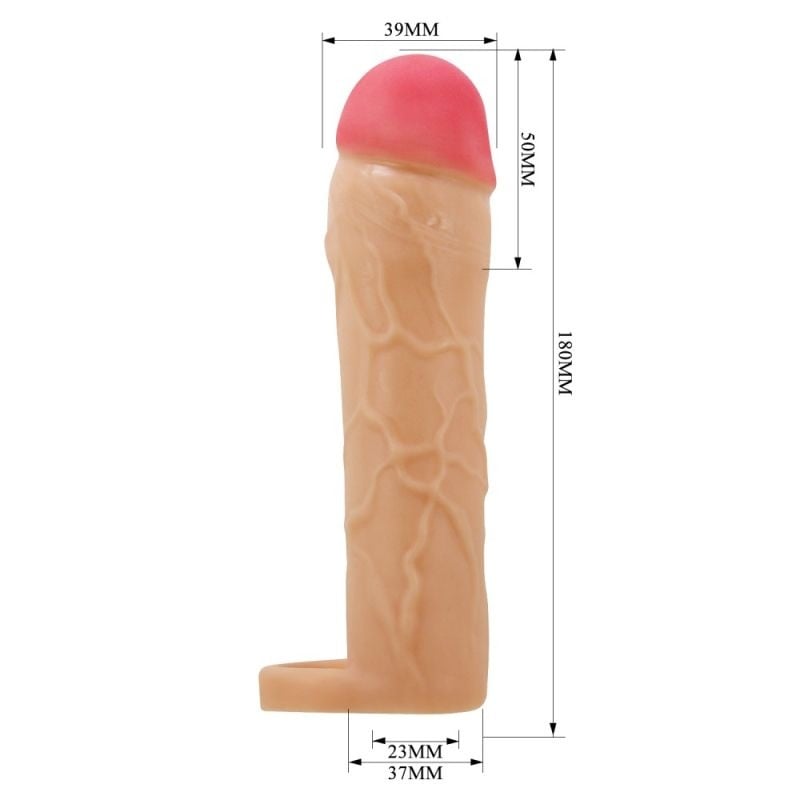 Prelungitor penis Pretty Love Hani + 5cm cu inel