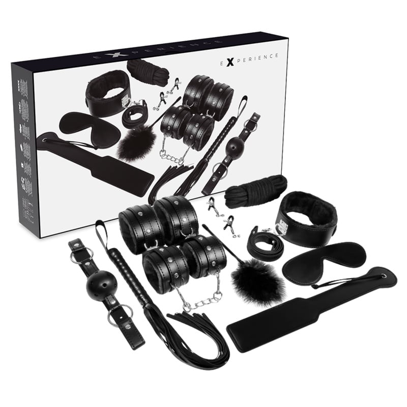 Set 10 piese BDSM Fetish Kit Negru