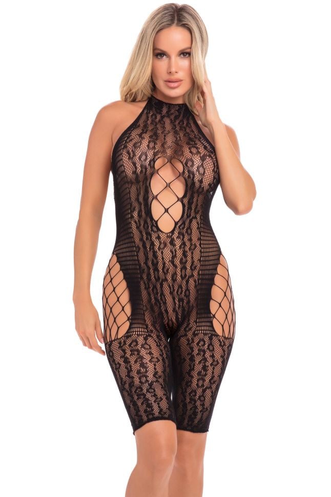 SPIN ME BIKESHORT BODYSTOCKING BLACK, S/L