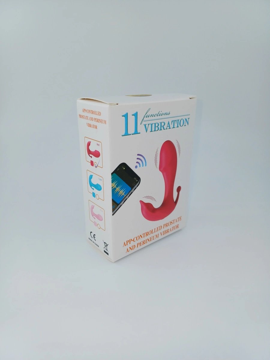 Stimulator pentru punct g si prostata Mateo Stimulator, Bluetooth Control, Free App, Silicone, USB, Red