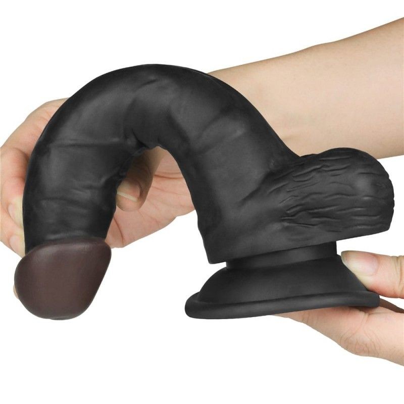 Strap-on cu ham si curea reglabile, prevazut cu dildo realist de 19cm - 2 | YEO