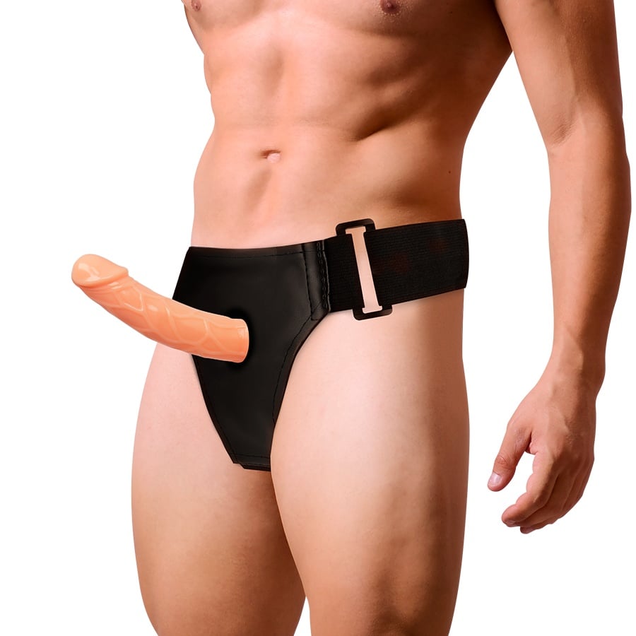 Strap-on cu prelungitor penis HARNESS ATTRACTION - Ham Hueco Blake 15.5 cm x 4 cm - 2 | YEO