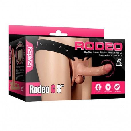 Strap-On din silicon moale Rodeo G 8\'\' Silicon moale- 20cm