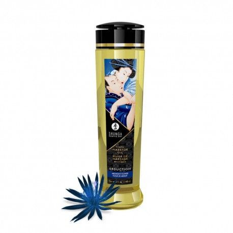 Ulei de masaj matasos cu aroma florala Shunga Seduction MIDNIGHT FLOWER, 240ml