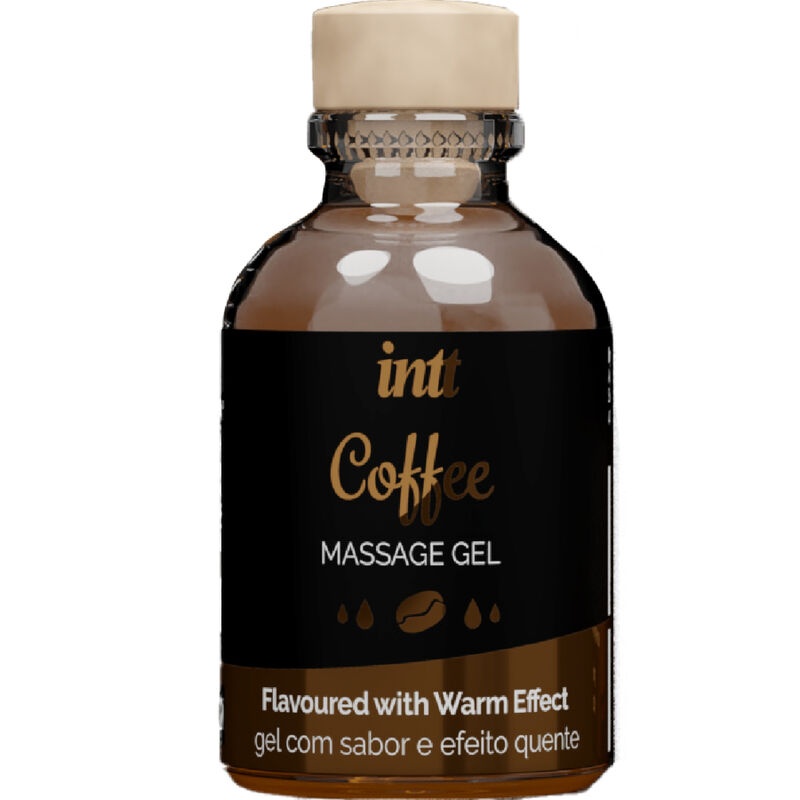 Ulei gel masaj cu efect de incalzire INTT Massage Gel Coffee 30ML